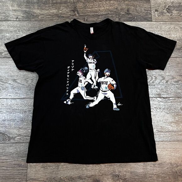 Limited Edition (15k) Arizona Diamondbacks Anime Asian Heritage T-Shirt Mens XL - Picture 1 of 4